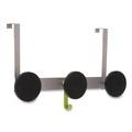Wall Racks & Hooks | Alba PMS3P 20 lb Capacity Over the Door 3-Peg Coat Hook - Black image number 1