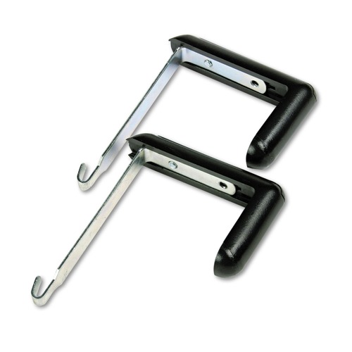 Just Launched | Quartet 7502 Adjustable Cubicle Hangers for 1.5 in. - 3 in. Thick Partition Walls - Aluminum/Black (2/Set) image number 0