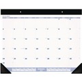 Bulletin Boards | AT-A-GLANCE SW23000 12-Month (Jan to Dec): 2025 24 in. x 19 in. Desk Pad - White Sheets, Black Binding/Black Corners image number 0