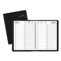 Back to School Sale | AT-A-GLANCE 7022205 12-Month: Jan 2026 to Dec 2026 11 in. x 8 in. 2-Person Group Daily Appointment Book - Black Cover image number 1