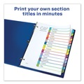 Dividers & Tabs | Avery 11845 1 - 15 Tab 11 in. x 8.5 in. Customizable TOC Ready Index Divider Set - Multicolor (1 Set) image number 8