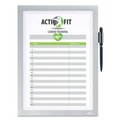 Office Presentation Supplies | Durable 477323 DURAFRAME 8.5 in. x 11 in. Note Sign Holder - Silver Frame image number 1