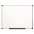 White Boards | MasterVision CR1201170MV Porcelain Value 48 in. x 72 in. Dry Erase Board - White Surface/Satin Aluminum Frame image number 0