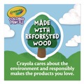 Pencils | Crayola 684012 3.3 millimeter 2B Long-Length Colored Pencil - Assorted Lead and Barrel Colors (1-Set) image number 4