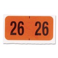 Dividers & Tabs | Smead 68326 Yearly End Tab File Folder Labels 0.75 x 1.5 Orange 500/Roll image number 0