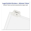Dividers & Tabs | Avery 82209 10-Tab "11-in 11 in. x 8.5 in. Allstate Style Preprinted Legal Exhibit Side Tab Index Dividers - White (25/Pack) image number 3