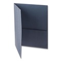 Report Covers & Pocket Folders | Oxford 57572 8.5 x 11 Leatherette Two Pocket Portfolio - Blue/Blue (10/Pack) image number 2