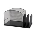 Just Launched | Safco 3259BL Onyx Mesh Desktop Hanging File With Two Upright Sections - Letter, Black image number 0