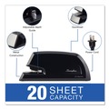 Just Launched | Swingline S7006701A 20 Sheet Capacity Full Strip Commercial Electric Stapler - Black image number 3