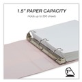Binders | Samsill U69540 Earth's Choice 11 in. x 8.5 in. 1.5 in. Capacity Plant-Based BOHO D-Ring View Binders - Rose (2/Pack) image number 2