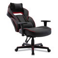 Alera | Alera BT-51593RED 15.91 in. to 19.8 in. Seat Height Racing Style Ergonomic Gaming Chair - Black/Red image number 6
