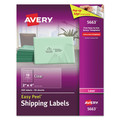 Labels | Avery 05663 2 in. x 4 in. Matte Clear Easy Peel Mailing Labels with Sure Feed Technology for Laser Printers - Clear (10/Sheet, 50 Sheets/Box) image number 0