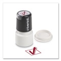 Just Launched | Universal UNV10075 Pre-Inked/Re-Inkable Check Mark Round Message Stamp - Red Ink image number 3