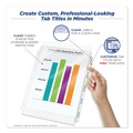 Just Launched | Avery 75500 Print and Apply Index Maker 11 in. x 8.5 in. Clear Label Sheet Protector Dividers with 5 White Tabs (1/Set) image number 2
