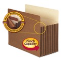 File Jackets & Sleeves | Smead 73395 7 in. Expansion Redrope Tuff Pocket Drop-Front File Pockets with Fully Lined Gussets - Letter, Redrope (5/Box) image number 4