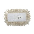 Mops | Boardwalk BWK1312 12 in. x 5 in. Cotton Dust Mop Head - White image number 0