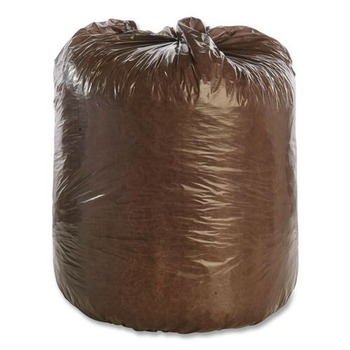 PRODUCTS | Stout by Envision G3036B80 30 in. x 36 in. 30-Gallon 0.8 mil. Controlled Life-Cycle Plastic Trash Bags - Brown (60/Box)