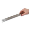 Office & Office Supplies | Westcott 10417 18 in. Long Standard/Metric Stainless Steel Office Ruler With Non Slip Cork Base image number 3