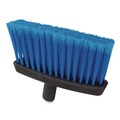 Brooms | Carlisle 4685314 12 in. Duo-Sweep Flagged Light Industrial Broom Head - Blue/Black image number 2