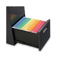 Office Carts & Stands | Alera ALEPAFFCH 14.96 in. x 19.29 in. x 27.75 in. 2 Legal/Letter-Size File Drawers Left or Right File Pedestal - Charcoal image number 3