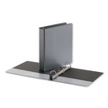Binders | Universal UNV30721 1.5 in. Capacity 11 in. x 8.5 in. 3 Rings Deluxe Easy-to-Open D-Ring View Binder - Black image number 2