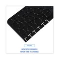 Office Chair Mats | Boardwalk PSCM-P-000I006M-00-21430 22 in. x 22 in. Rubber Commode Mat 2.0 - Black (6/Carton) image number 3
