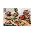 Food Trays, Containers, and Lids | Pactiv Corp. 0CN846360000 36 oz 9.38 x 8 x 1.5 Clearview Micromax Microwavable Plastic Container - Black (250/Carton) image number 5