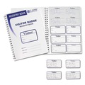 Label & Badge Holders | C-Line 97030 3-5/8 in. x 1-7/8 in. Visitor Badges with Registry Log - White (150/Box) image number 1