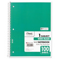 Notebooks & Pads | Mead 05514 (100) 10.5 in. x 7.5 in. Sheets 1-Subject Wide/Legal Rule Spiral Notebook - Randomly Assorted Cover Color image number 3