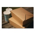Food Trays, Containers, and Lids | SCT SCH 0731 ChampPak 4.38 in. x 3.5 in. x 2.5 in. #1 Carryout Boxes - Kraft (450/Carton) image number 4