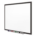 White Boards | Quartet 2544B Classic Series 48 in. x 36 in. Porcelain Magnetic Dry Erase Board - White Surface/Black Aluminum Frame image number 1
