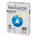 Copy & Printer Paper | Navigator NPL1120 99 Bright 20 lbs. Bond Weight 8.5 in. x 11 in. Platinum Paper - White (10/Carton) image number 0