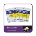 Labels | C-Line 70257 2 x 3.5 Self-Adhesive Top Load Business Card Holders - Clear (10/Pack) image number 6