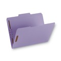 File Folders | Smead 12440 0.75 in. Expansion Top Tab Colored Fastener Folders - Lavender Exterior/Letter Size (50/Box) image number 5