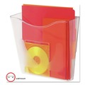Desktop Organizers | Deflecto 63001 Euro-Style DocuPocket 10.25 in. x 4 in. x 10 in. A4/Legal/Letter/Magazine/Portfolio Size Portrait Wall File - Clear image number 4