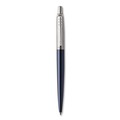 Pens | Parker 1953186 1 mm Medium Jotter Retractable Ballpoint Pen - Blue Ink, Royal Blue/Chrome Barrel image number 2