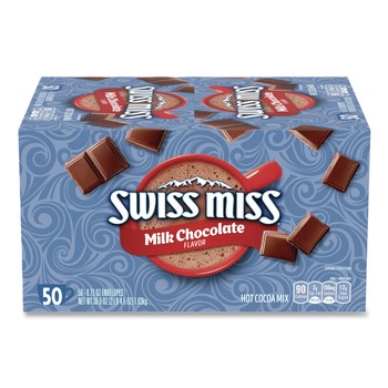  | Swiss Miss GOV47491 0.73 oz. Packets Hot Cocoa Mix - Regular (50 Packets/Box)