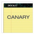 Just Launched | TOPS 63580 Docket 8.5 in. x 14 in. Ruled Perforated Pads - Wide/Legal, Canary-Yellow (50 Sheets/Pad, 12 Pads/Pack) image number 5