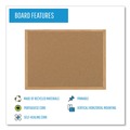 Office & Office Supplies | MasterVision SB0720001233 48 in. x 36 in. Tan Surface Earth Cork Board Oak Wood Frame image number 5