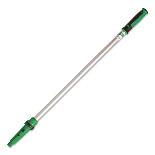 Cleaning Tools | Unger HH240 Henry's Handi Handle, with ErgoTec Locking Cone, 2 ft, Green/Silver image number 0