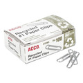 Back to School Sale | ACCO A7072365A No. 1 Smooth Recycled Paper Clips - Silver (1000/Pack) image number 0