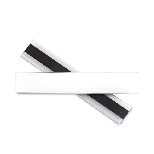 Labels | C-Line 87810 6 in. x 1 in. Side Load Clear Magnetic Label Holders (10/Pack) image number 0