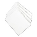 Dividers & Tabs | Avery 82199 10-Tab "1-in 11 in. x 8.5 in. Allstate Style Preprinted Legal Exhibit Side Tab Index Dividers - White (25/Pack) image number 1