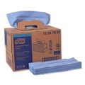 Paper Towels and Napkins | Tork 13247501 12.8 x 16.5 4-Ply Industrial Paper Wiper - Blue/Unscented (180/Carton) image number 0