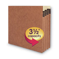 File Folders | Smead 74624 3.5 in. Expansion Legal Size Drop-Front End Tab File Pockets - Redrope (10/Box) image number 5