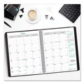 Notebooks & Pads | Brownline CB435W.BLK 14-Month: Dec 2025 to Jan 2027 11 in. x 8.5 in. EcoLogix Artwork Recycled Monthly Planner - Black Cover image number 3