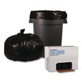  | Boardwalk X7658XKKR01 38 in. x 58 in. 60 gal. 1.6 mil Recycled Low-Density Polyethylene Can Liners - Black (100/Carton) image number 2