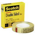 Packing Tapes | Scotch 665 1 in. Core 0.5 in. x 75 ft. Double-Sided Tape - Clear (1-Roll) image number 1