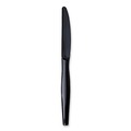 Cutlery | Boardwalk BWKKNIHWPSBIW Heavyweight Wrapped Polystyrene Knife - Black (1000/Carton) image number 0