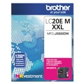 Ink & Toner | Brother LC20EM INKvestment 1,200 Page-Yield Super High-Yield Ink - Magenta image number 2